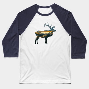 Elk Outdoor Adventure Baseball T-Shirt